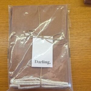 Darling Taupe Set Of 4 Nspkins,new